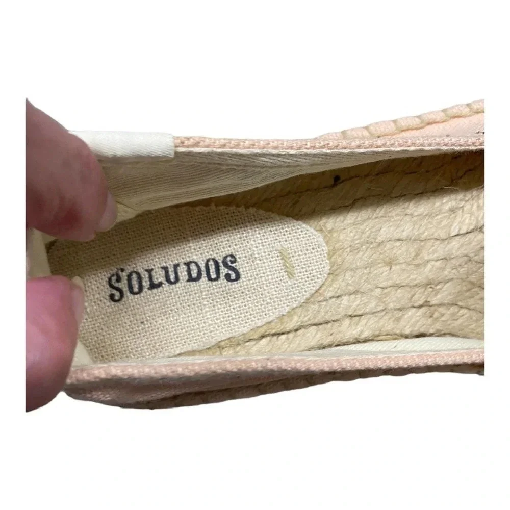Soludos pink all we need is love espadrille